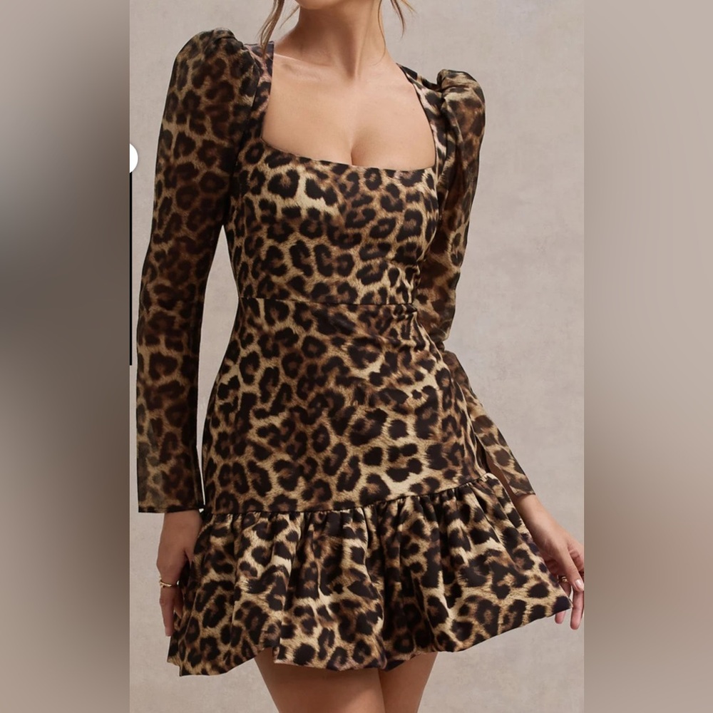 Club London Ombra Leopard Print Dress - Size US 12 - New With Tags